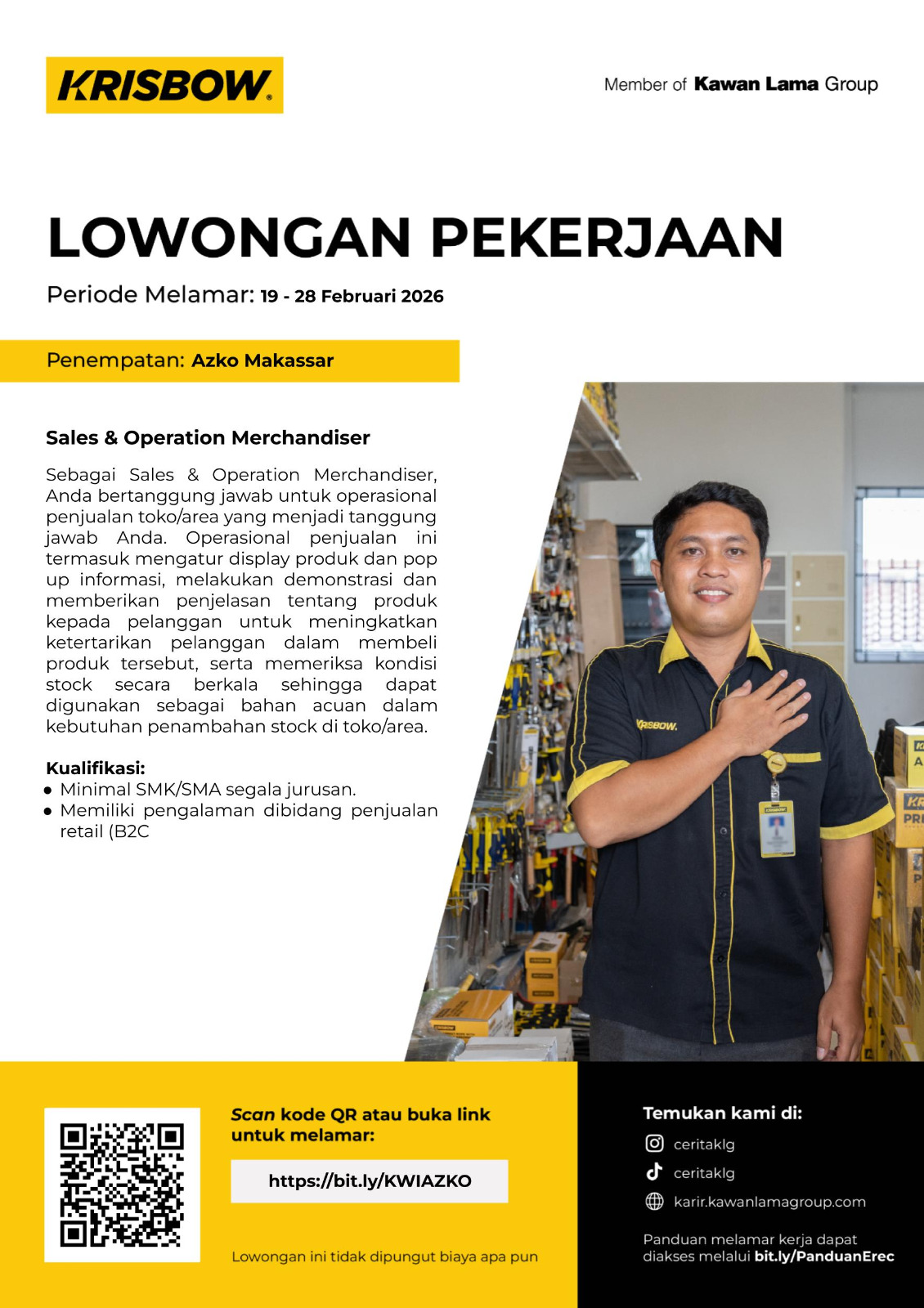 Cover Sales & Operation Merchandiser