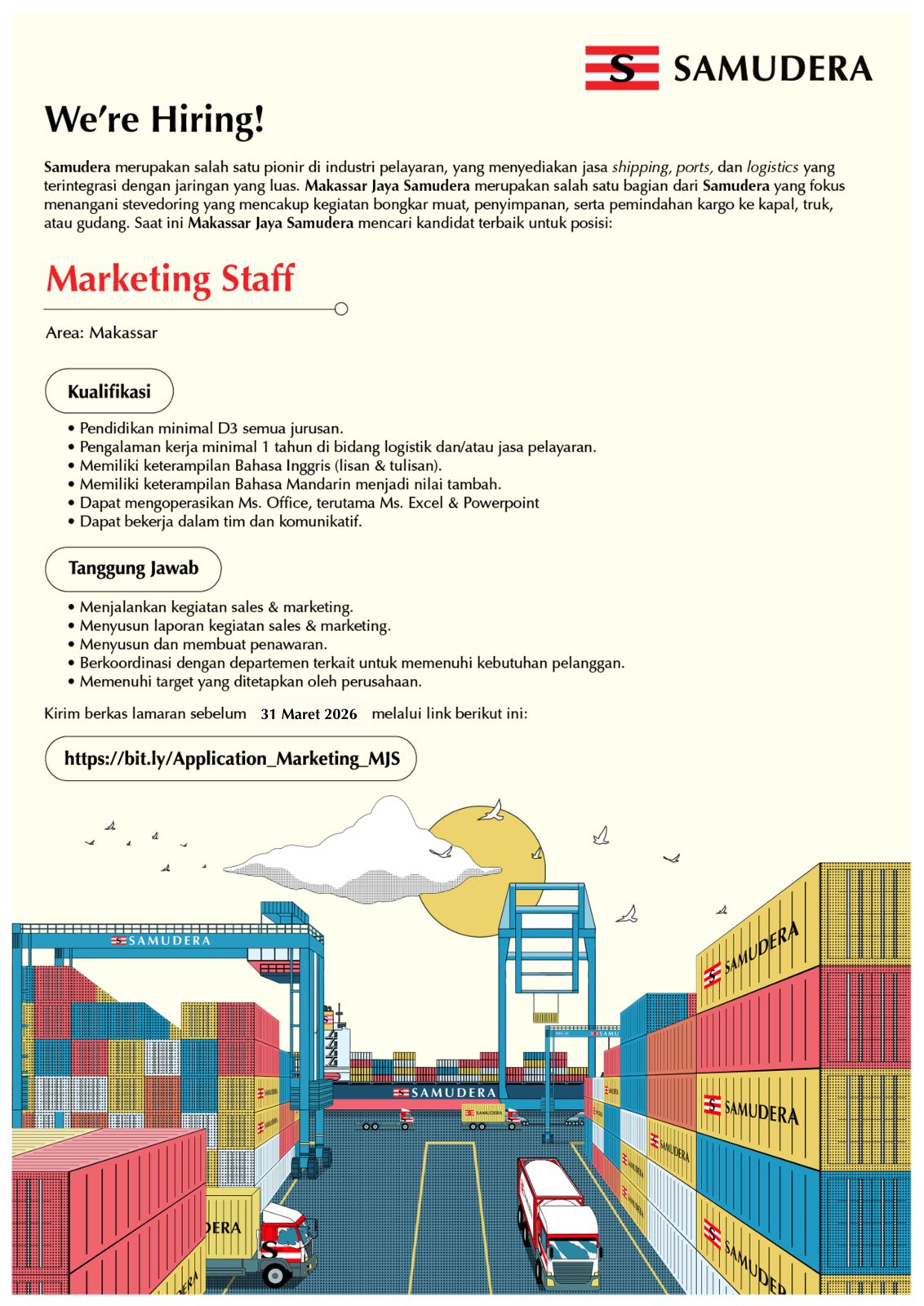 Cover Marketing Staff