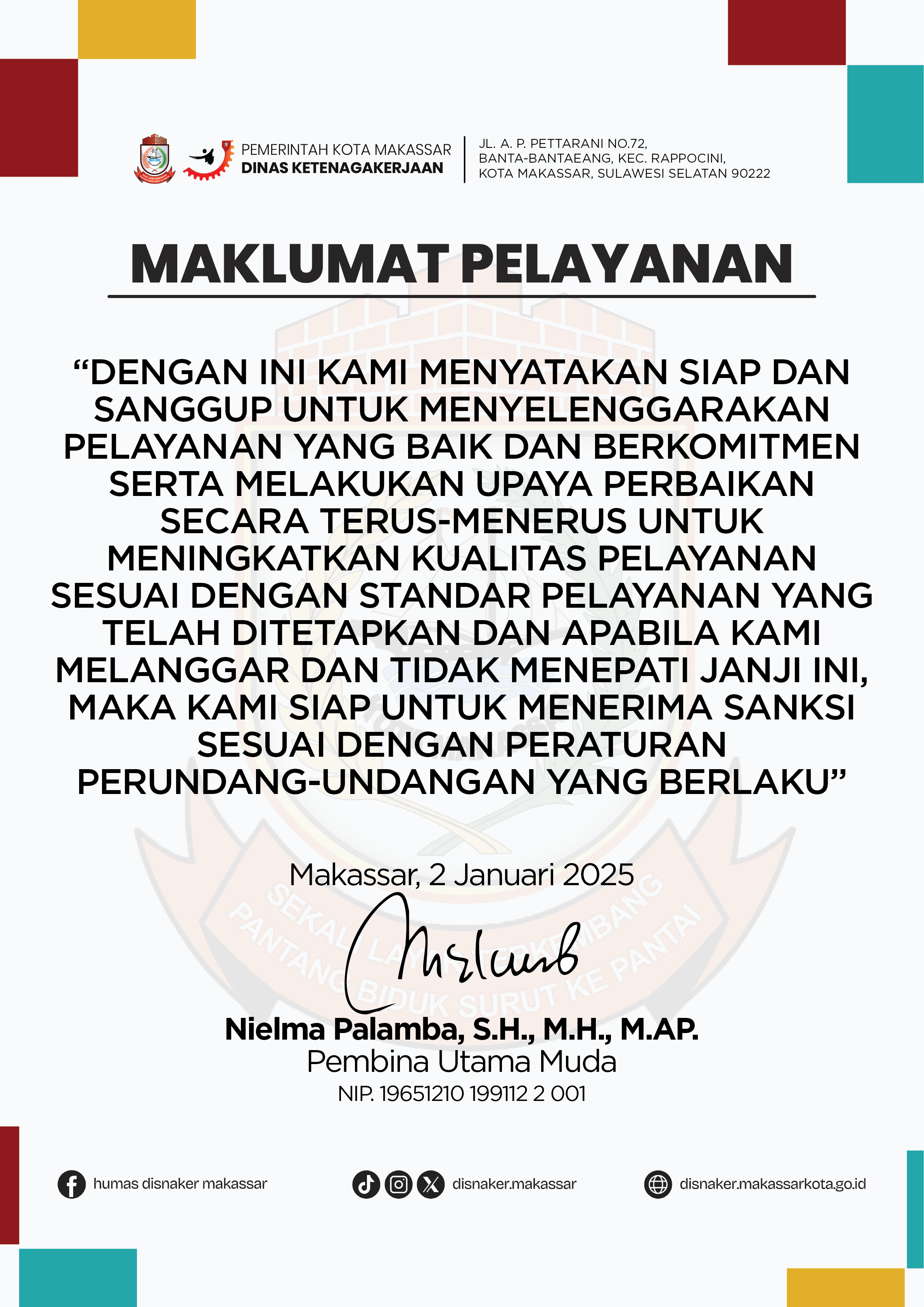 MAKLUMAT PELAYANAN
